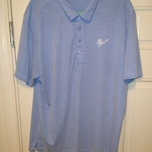 Travis Mathew Blue Short Sleeve Golf Polo Shirt Men's sz XL Southern Hills Logo.